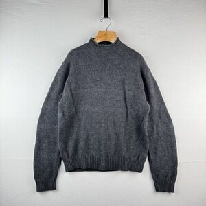90's Vtg Polo Ralph Lauren Roll Neck Wool Knit Sweater Mens XL Gray